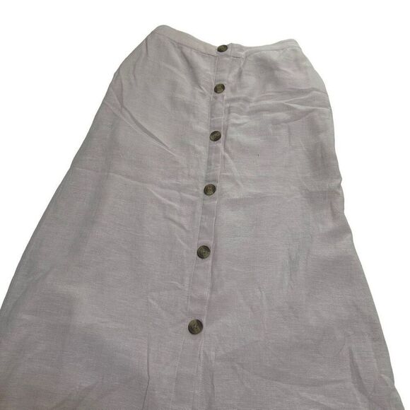 American Eagle XXS Lilac Lavender Boho Cottagecore Button Midi Skirt - Picture 8 of 10